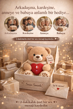 "Sesim Seninle Ayısı"  MyVoiceMemory™ Bear (Lansmana Özel)